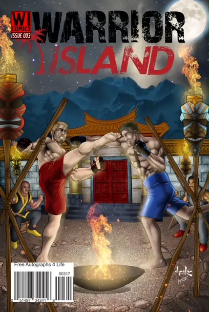 Warrior Island Issue 3 comic cover