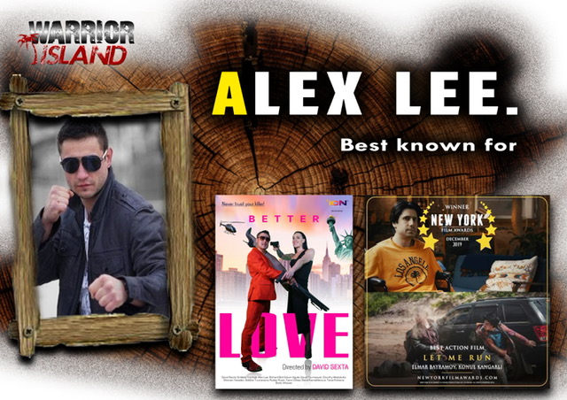 Warrior island poster showing Alex lee comic