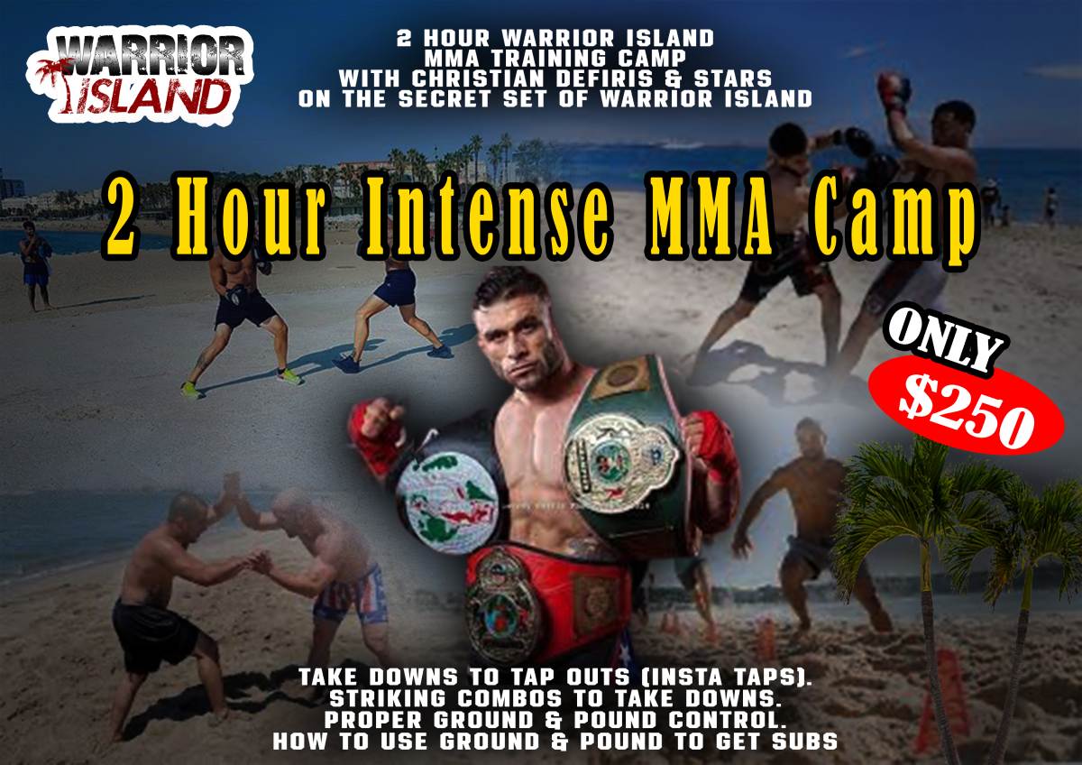 2 Hour intense MMA camp ticket with price
